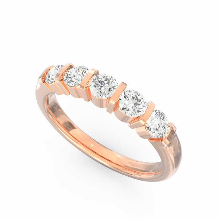 Radiant Harmony: Diamond Wedding Band Ring