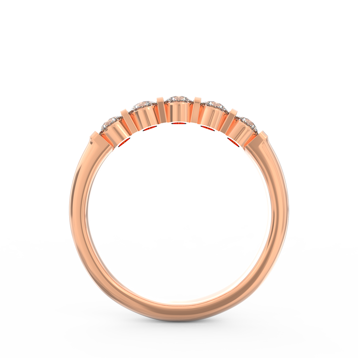 Radiant Harmony: Diamond Wedding Band Ring