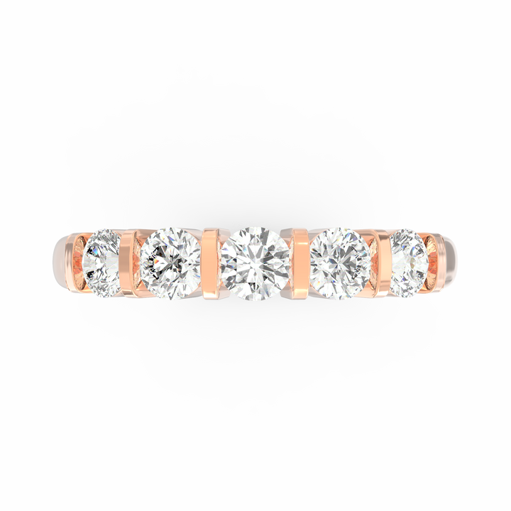 Radiant Harmony: Diamond Wedding Band Ring