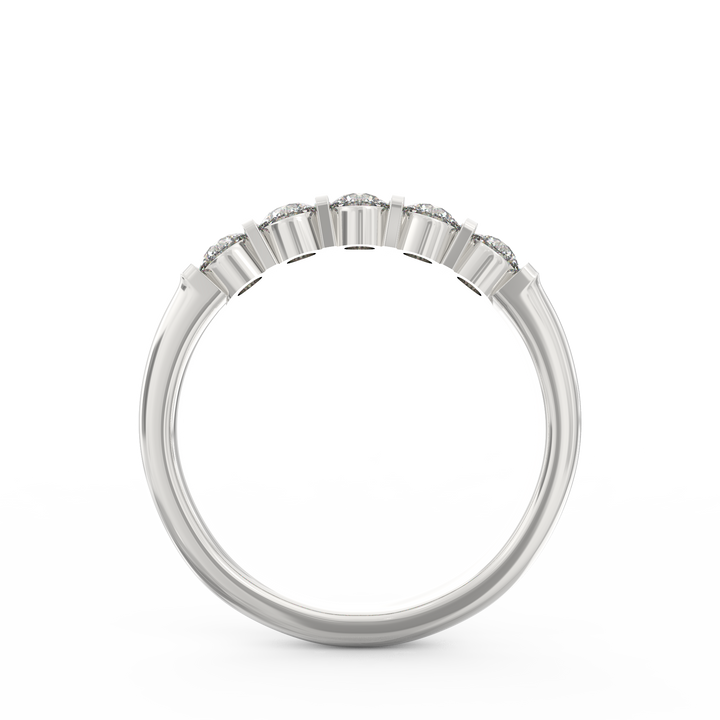 Radiant Harmony: Diamond Wedding Band Ring
