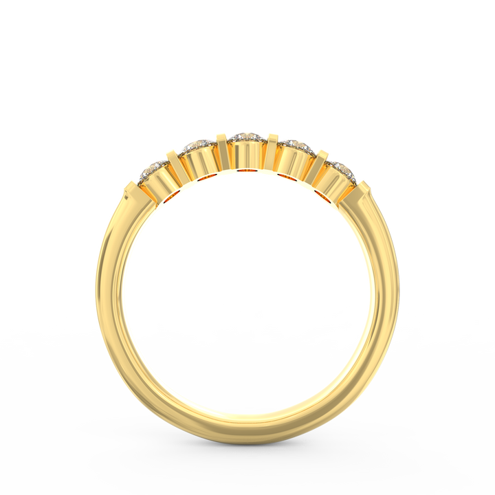 Radiant Harmony: Diamond Wedding Band Ring