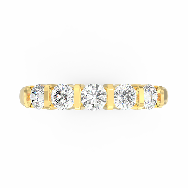 Radiant Harmony: Diamond Wedding Band Ring
