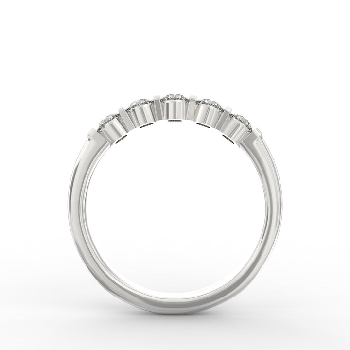 Radiant Harmony: Diamond Wedding Band Ring