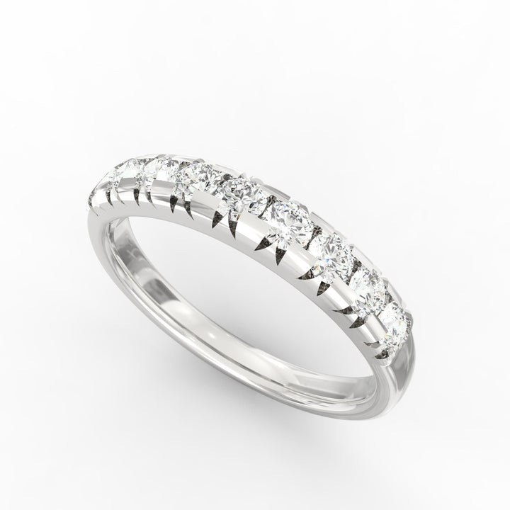 Elegance Envisioned: Micro Pave Diamond Wedding Band Ring