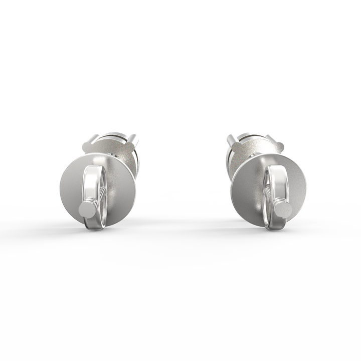 Captivating Elegance: Pear Solitaire Diamond Stud