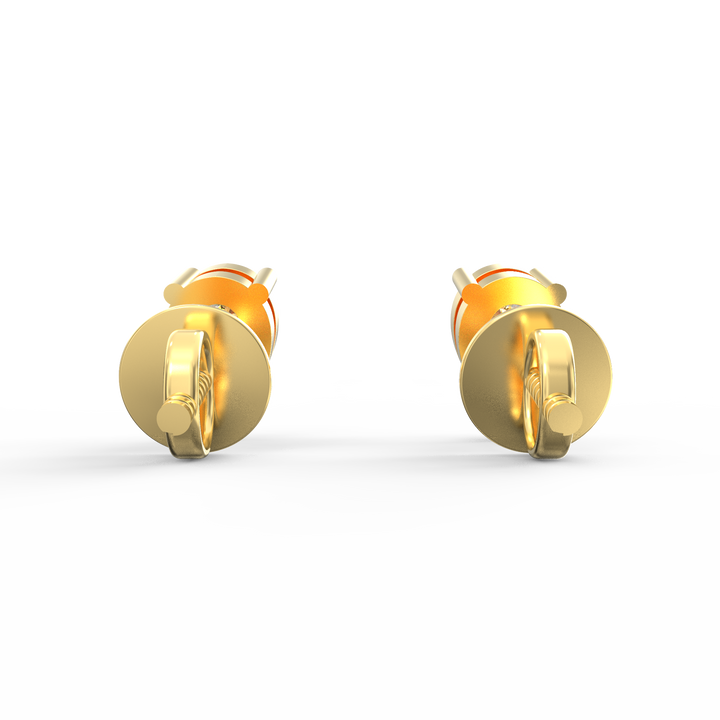 Captivating Elegance: Pear Solitaire Diamond Stud