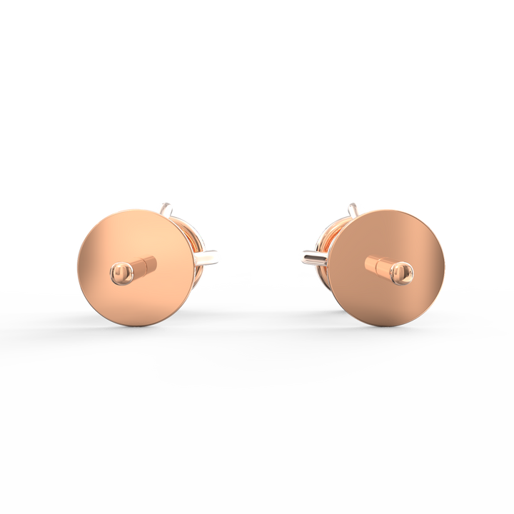 Timeless Brilliance - Solitaire Round Diamond Ear Studs