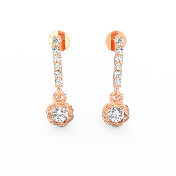 Enchanting Blooms - Floral Dangler Earrings