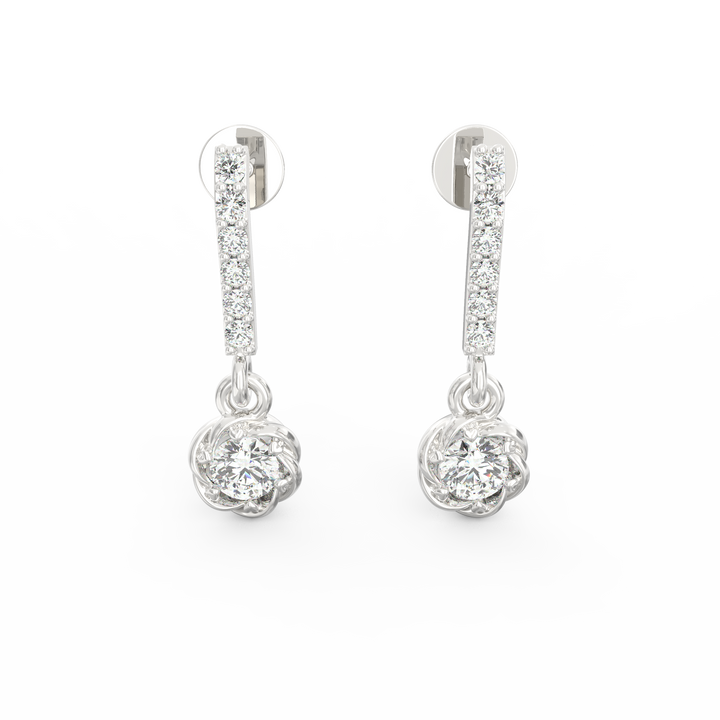 Enchanting Blooms - Floral Dangler Earrings