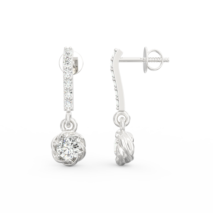 Enchanting Blooms - Floral Dangler Earrings