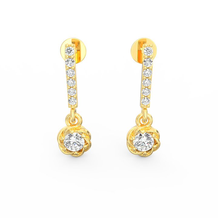 Enchanting Blooms - Floral Dangler Earrings