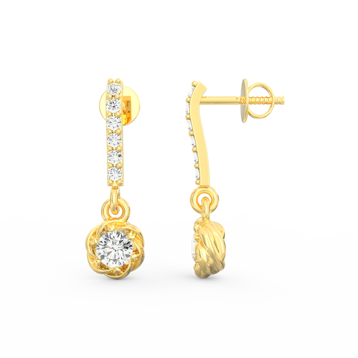 Enchanting Blooms - Floral Dangler Earrings