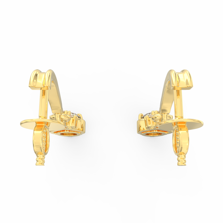 Radiant Cascades - Dangling Diamond Earrings