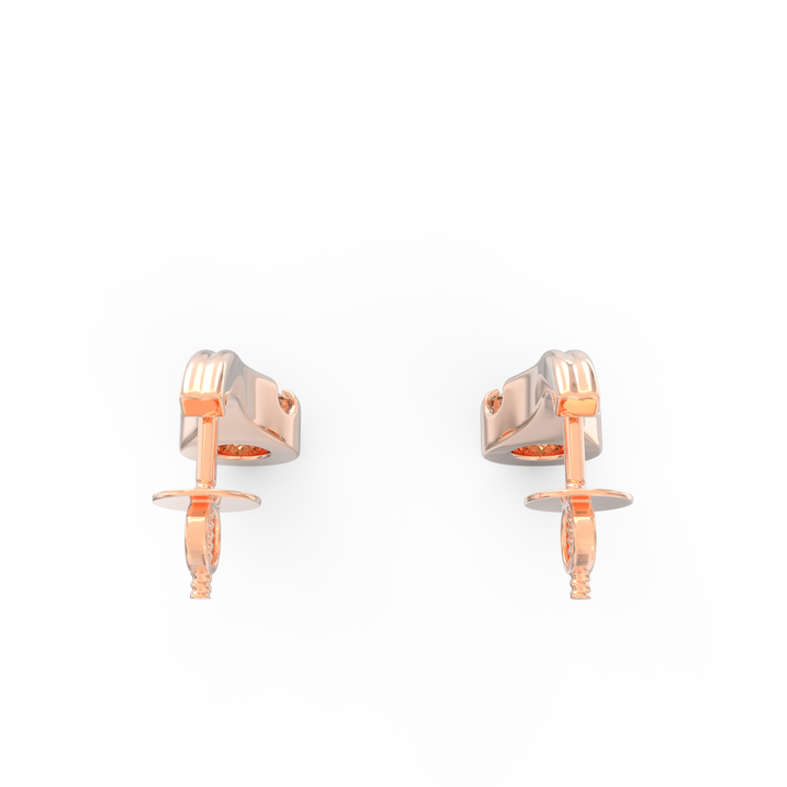 Contemporary Elegance - Elongated Gold Solitaire Earrings