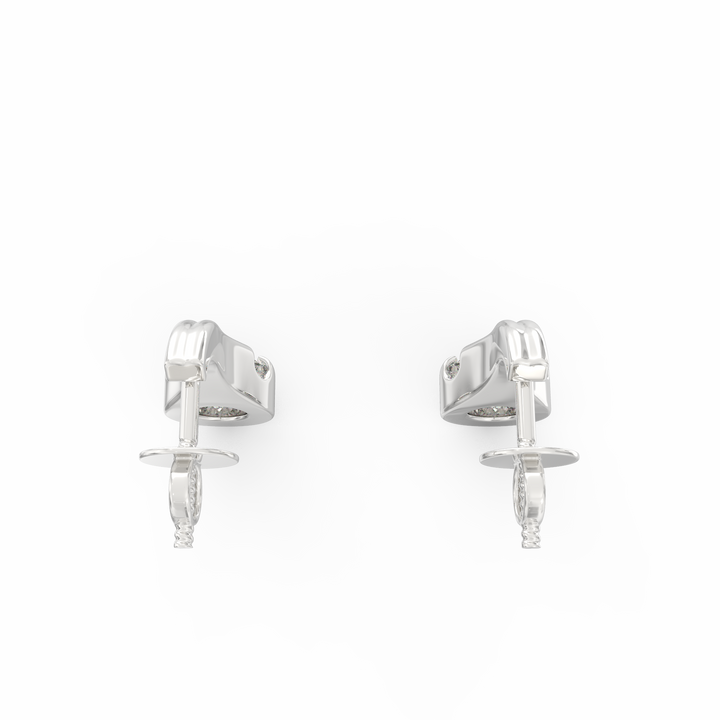 Contemporary Elegance - Elongated Gold Solitaire Earrings