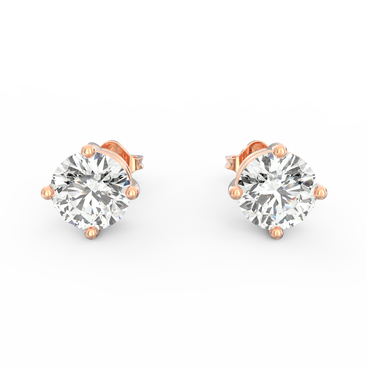 Timeless Elegance - Classic Solitaire Diamond Ear Studs