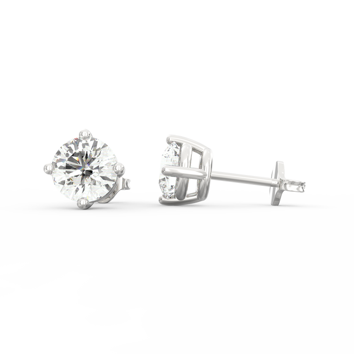 Timeless Elegance - Classic Solitaire Diamond Ear Studs