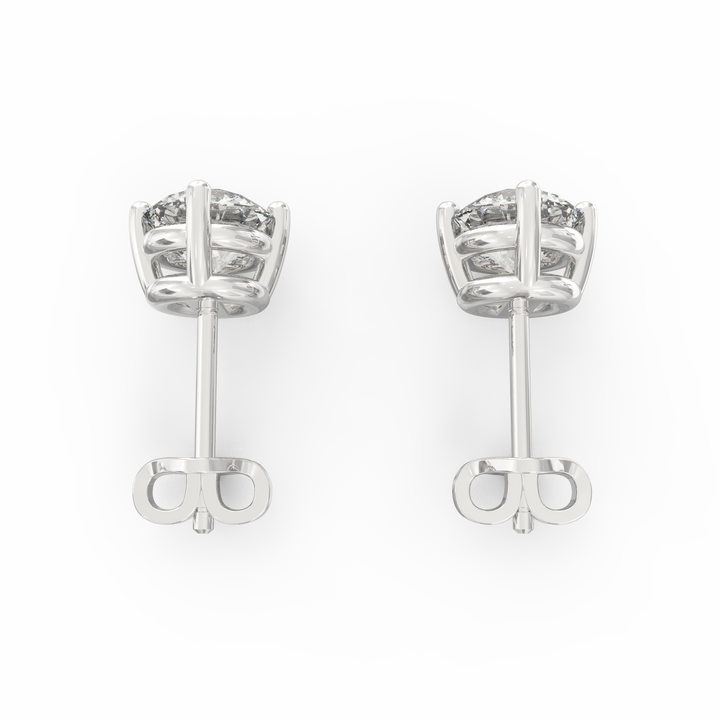 Timeless Elegance - Classic Solitaire Diamond Ear Studs