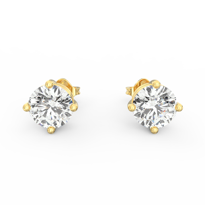 Timeless Elegance - Classic Solitaire Diamond Ear Studs