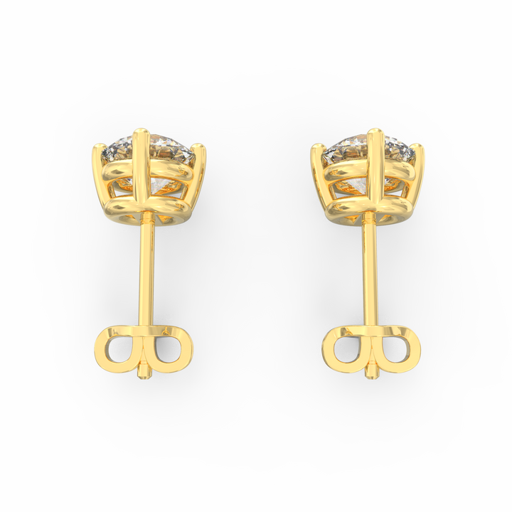 Timeless Elegance - Classic Solitaire Diamond Ear Studs