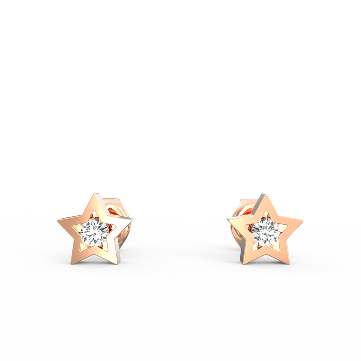Starry Elegance Round Earstuds