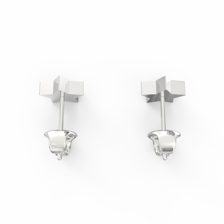 Starry Elegance Round Earstuds