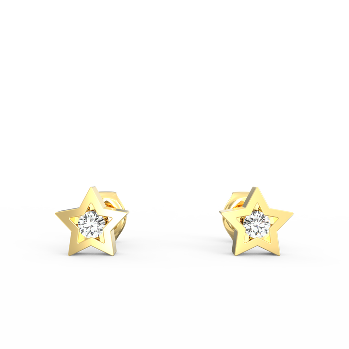 Starry Elegance Round Earstuds