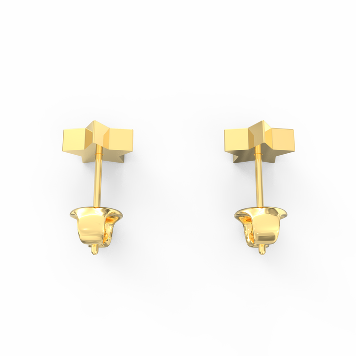 Starry Elegance Round Earstuds