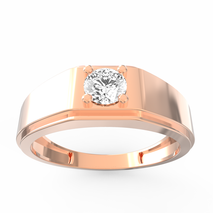 Timeless Solitaire Men's Diamond Ring