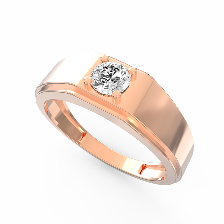 Timeless Solitaire Men's Diamond Ring