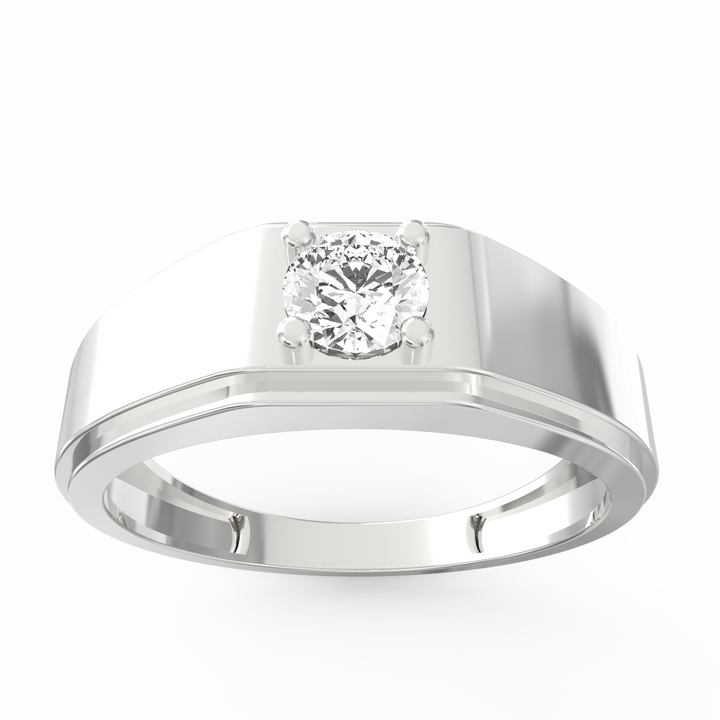Timeless Solitaire Men's Diamond Ring
