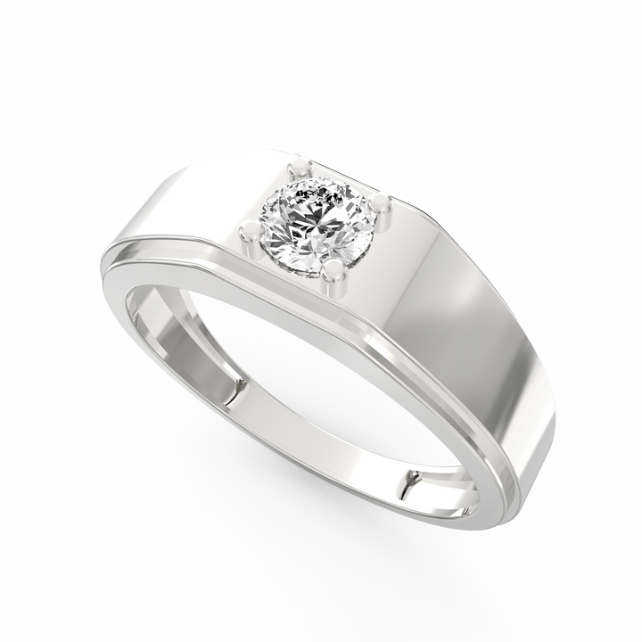 Timeless Solitaire Men's Diamond Ring