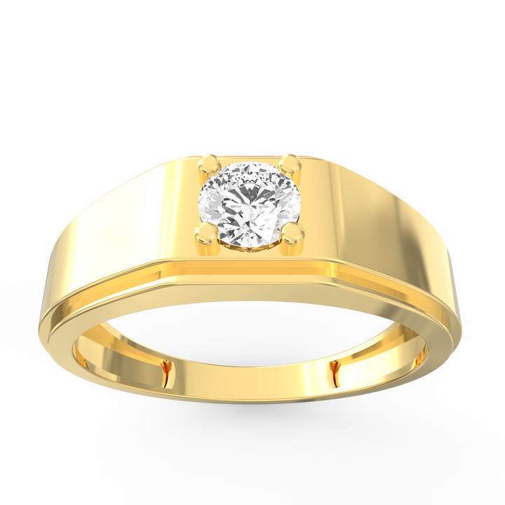 Timeless Solitaire Men's Diamond Ring