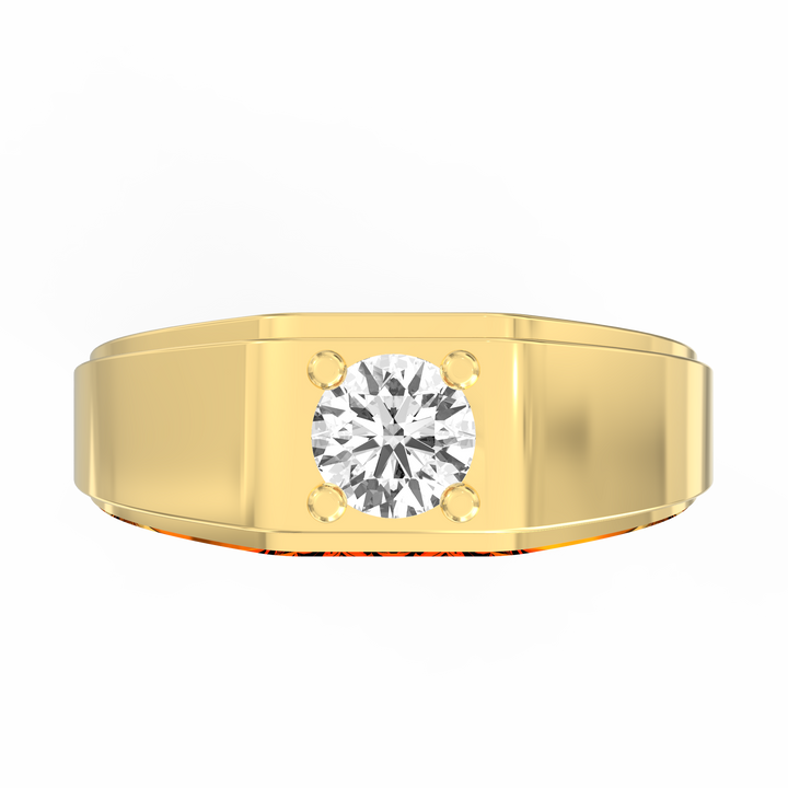 Timeless Solitaire Men's Diamond Ring