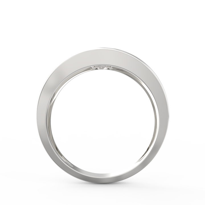 Sleek Solitaire Men's Diamond Statement Ring
