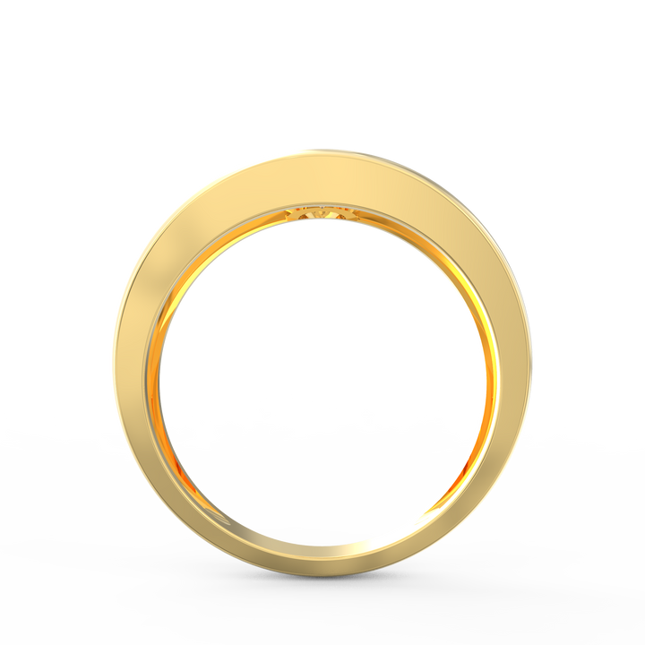 Sleek Solitaire Men's Diamond Statement Ring