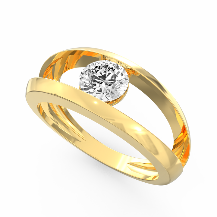 Gentleman's Solitaire Diamond Promise Ring