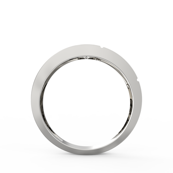 Regal Solitaire Men's Diamond Signet Ring