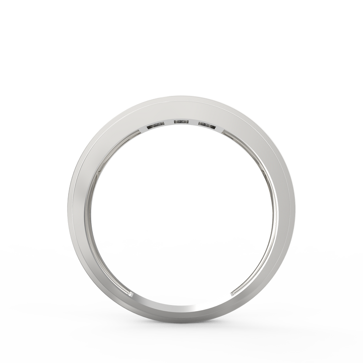 Princess cut Diamond Channel-Set Gents Ring