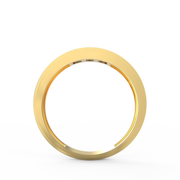 Princess cut Diamond Channel-Set Gents Ring