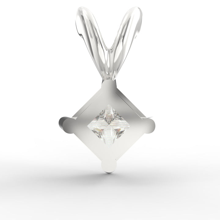 Princess Solitaire Diamond Pendant