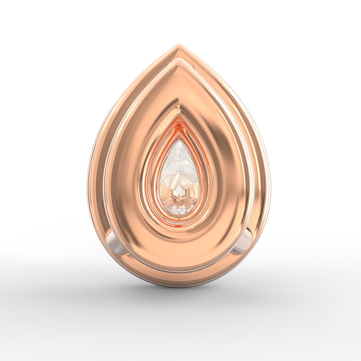 Pear-Shaped Solitaire Diamond Pendant