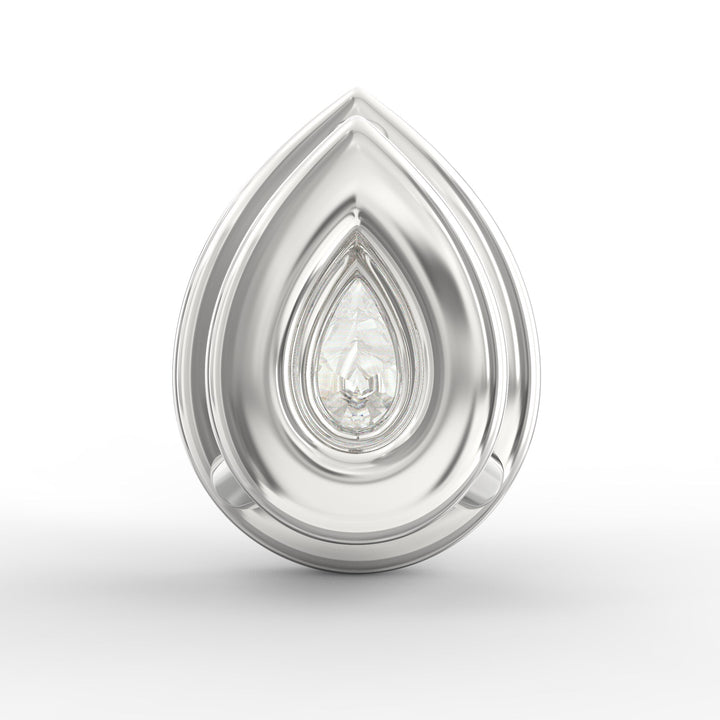 Pear-Shaped Solitaire Diamond Pendant