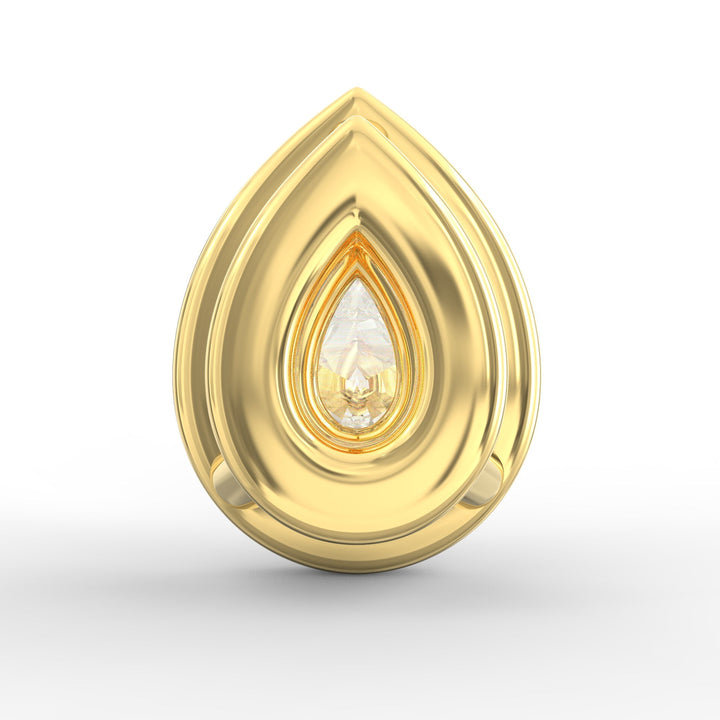 Pear-Shaped Solitaire Diamond Pendant