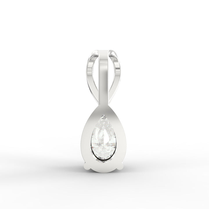 Captivating Grace: Solitaire Pear-Shaped Diamond Pendant
