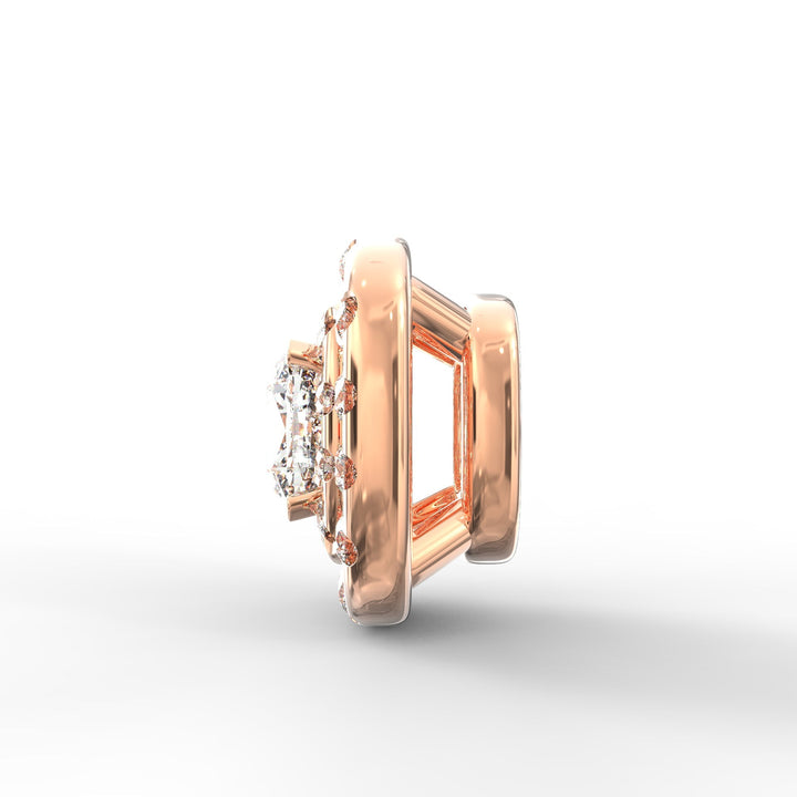 Cushion-Shaped Solitaire Diamond Pendant