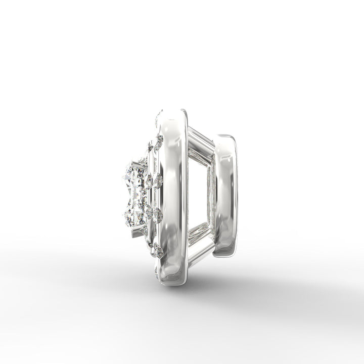 Cushion-Shaped Solitaire Diamond Pendant