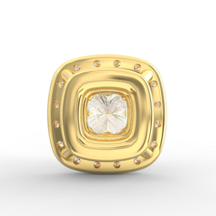 Cushion-Shaped Solitaire Diamond Pendant