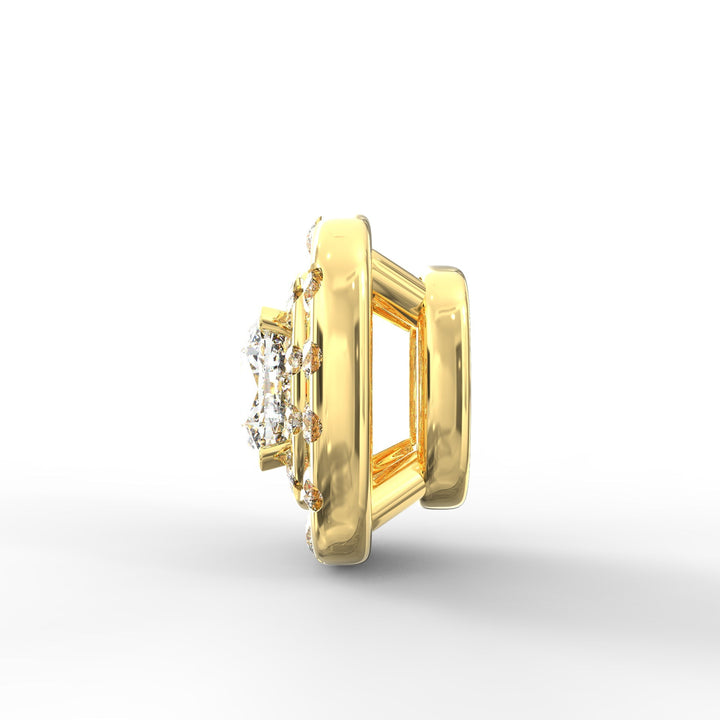 Cushion-Shaped Solitaire Diamond Pendant