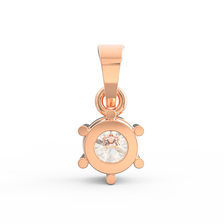 Timeless Charm: Round Brilliant Cut Diamond Solitaire Pendant